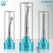 AI DENTAL Nowa Seria AiKO Turbina Stomatologiczna z Ulepszonymi Łożyskami, Końcówka z Kątem 45 Stopni/Mini/Torque/Głowica LED, Złącze K/N/M4/B2