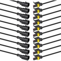 10 Stücke 1 Pin Stecker Wasserdicht Elektrische 1 Pin Stecker Auto Elektrische Draht Anschlüsse Schnell Trennen Automotive Anschlüsse