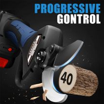 Forbici per rami a batteria, professionali, forbici elettriche per rami a batteria, 1050 W, 21 V, 2 Ah, taglio progressivo Swansoft 8605