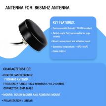 868 MHz Antenne Dach montage Outdoor Lora Iot MHz Antenne