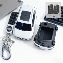 Interesting Key Case for VW Tiguan Car Model for SEAT Ateca Leon FR 2 Ibiza for Skoda Octavia Remote Smart Key Cover Keychain