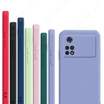 For Poco M4 Pro 4G Case For Xiaomi Poco M3 M4 Pro 5G Cover Original Liquid Silicon Phone Bumper Poco X4 Pro X3 F4 GT NFC F3 Case