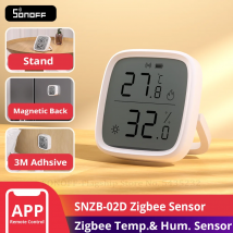 SONOFF SNZB-02D Zigbee LCD inteligentny czujnik temperatury i wilgotności bezprzewodowy termometr higrometrowy Alexa Google Home Alice