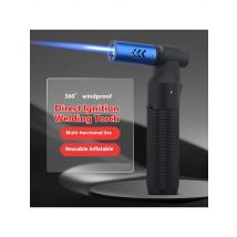 Baicheng New Small Direct Metal Inflatable Cigar Lighter Outdoor Portable High-Temperature Flame Gun