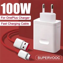 Per Oneplus Caricatore SuperVOOC originale da 100 W Spina di ricarica rapida Adattatore USA UE per Oneplus 15 14 13r 12 11 13 Pro Cavo USB tipo C