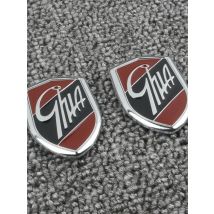2PCS Car Sticker Emblems GHIA Side Shield Logo Marked Stickers For Ford Focus 2 3 4 Mondeo Fiesta Ecosport Kuga Edge Explorer
