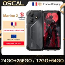 OSCAL Marine 2 [Senza caricatore UE] Smartphone Rugged 11000mAh 24 (8 + 16) GB + 256GB 6,56'' 8MP+16MP Unisoc T615 Android 15 NFC/GPS