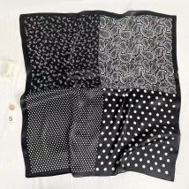 Cashew Bedruckter Seidenschal Mode 70x70cm Gefühl Quadratischer Schal Wrap Frühling Sommer Halstuch Haarband Lady Decor Foulard