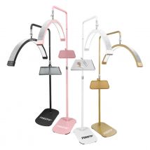 Fosoto multi direktion ale Rin glicht lampe Halbmond licht für Wimpern Tattoo Salon Fotografie Live-Streaming Studio Video aufzeichnung