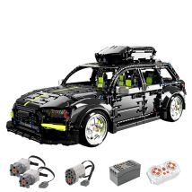 AUF LAGER 1:10 MOC Technische RC Sport Auto RS6 Avant Bausteine Ziegel Montage Modell Spielzeug für Kinder Geschenk Set