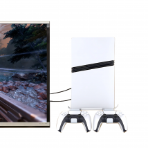 Wandhalterung für PS5, PS5 Slim, PS5 Pro, GP-531, robuste Metallhalterung für PS5-Konsole und 2 Controller