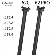 Sztyca rowerowa ELITA ONE, karbonowa, lekka, 125g, 25.4/27.2/30.9/31.6mm, sztyca do rowerów MTB/szosowych, 300/350/400mm