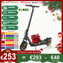 A1MAX Scooter Elettrico 500W Motore Potente 35KM/H 45KM 42V14.5AH Batteria 10 Pollici Pneumatici Intelligente Pieghevole EScooter