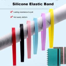 Fromthenon A4 A5 B5 Notebooks Cover Silikon Gummiband Farbe Gummibänder Verband für Planer Scrapbooking Visitenkartenbuch