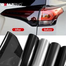 Glanz Transparent Licht Schwarz Rauch PVC Film Tönung Scheinwerfer Rücklicht Wrap Abdeckung Film Folie Aufkleber Abdeckung Gepanzerte Film für Autos