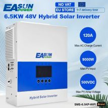 EASUN Parallel 6.5KW Hybrydowy Inwerter Solarny MPPT Czysta Sinusoida Fotowoltaiczny Inwerter 48V 220VAC Off Grid 120A Ładowarka Solarna PV 500VDC