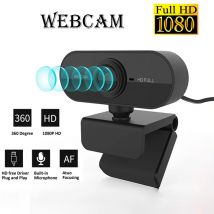 Mini PC con videocamera Web Full HD 1080P con microfono Supporto per presa USB Laptop desktop adatto per videollamate, conferenze, lavori dal vivo
