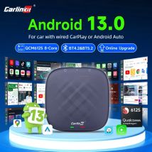 Android 13 CarlinKit Android Auto Wireless CarPlay AI TV Box QCM6125 8-rdzeniowy dzielony ekran 64G