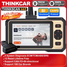 THINKSCAN 662 Supporto per strumento di scansione OBD2 CAN FD, attuazione bidirezionale 4 Diagnosi del sistema 12 Reset Scanner per auto Aggiornamento gratuito a vita