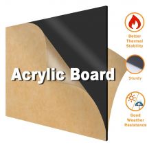 Acrylic Sheet Sheet Black Plexiglass for Laser Engraver Engraving Easy to Cut DIY Materials Plastic Sheet 200x200x2mm/300x300