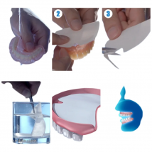 Y-Kelin Denture Adhesive Cushion (Lower) 30 Counts Soft Comfort   Strip Pads Strong Hold