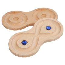 Kinder Links Rechts Gehirn Puzzle Rolling Ball Balance Board Control Training Hand Gehirn Koordination Kinder Holz Pädagogisches Spielzeug