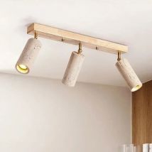 Japanese Style Creative Natural Yellow Cave Stone LED Ceiling Light Living Room Clothing Store Spotlight Decoration Lighting