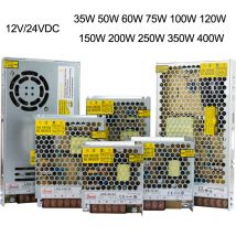 SMUN LRS Series Switching Power Supply 35W 50W 60W 75W 100W 120W 150W 200W 250W 350W 400W 12VDC 24VDC Output SMPS