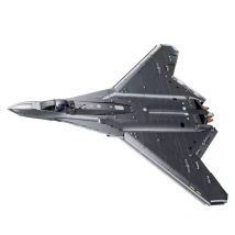 Military weapon 1/44 stealth fighter building blocks toys, realistic fighter jet model assembly toy, children's holiday gift.