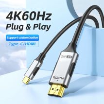 Typ C auf HDMI-Kabel 4K 60 Hz USB C-Adapter HDTV-Konverterkabel oder TV-Konverter MacBook Air iPad USB-C HDMI-Adapter