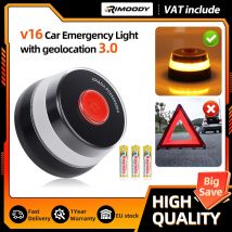 Rimoody NUEVA luz de emergencia para automóvil con rastreador de geolocación aprobado por DGT V16 para una luz de posición rápida y eficiente
