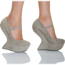 Wildleder Seltsame Stil Pumps Sexy Peep Toe Solide Accetp Angepasst Größe 35-46 Neuheiten Mode Frauen Moderne Schuhe