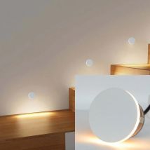 LED-Stufenleuchte, Wandleuchte, runde Treppenbeleuchtung, wasserdicht, Innen- und Außendekoration, Leuchte für Badezimmer, Hof, Balkon, Deck