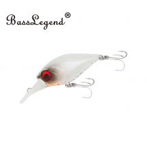 BassLegend Fishing Forellenköder Square Bill Crankbaits Shallow Diving Running Crankbait Wobbler Black Bass 36 mm 3,5 g