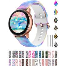 22mm 20mm Strap for Samsung Galaxy Watch 4 6 5 pro Classic/Gear S3/Active Printed Sport Bracelet Galaxy 6 classic 43mm 47mm Band