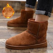 Large Size 49 Snow Boots For Men Women Platform Warm Plush Men's Winter Boots Slip-on Ankle Boots Men Botas Para Hombre