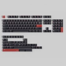 1 Satz Klon ws x jaekeyed aka haiiro Tasten kappen pbt Farbstoff Sublimation Tasten kappen Kirsch profil schwarz rot japanische Tasten kappe für mx Schalter