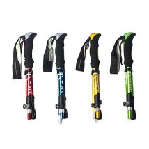 5-teiliger Outdoor-Klapp-Trekkingstock, Camping, tragbar, zum Spazierengehen, Wanderstock für ältere Menschen, teleskopisch, einfach in Tasche einzusetzen, 1 Stück