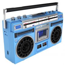 Boombox Radio Cassette Player Recorder, Radio AM/FM -SW1/SW2, Streaming Wireless, slot USB/Micro SD, converti Cassette in USB