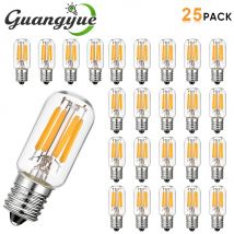 T20 Tubular Night Bulb 2W E14 E12 LED Filament Bulbs 220V 110V Clear Glass 2200K Retro Edison Bulbs for Pendant Wall Light Decor