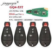 Jingyuqin GQ4-53T Fobik Chiave Auto Chiave A Distanza 433MHz ID46-PCF7961A Chip per Dodge RAM 1500