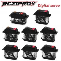 Servo digitale RC 14KG-50KG guscio ingranaggi in metallo impermeabile Servo digitale per 1/8 1/10 RC Crawler auto/barche/robot/droni