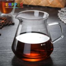 400 ml 600 ml Kaffeeserver zum Übergießen von Glass Range Dripper 01 02 Hitzebeständiger Kaffeekessel Brewer Drip Coffee Share Pot