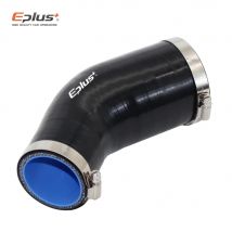 EPLUS Tubo flessibile universale in silicone 45 gradi Connettore da grande a piccolo riduttore Intercooler per auto Tubo di aspirazione turbo Gel di silice Nero