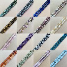 16 Styles Semi-precious Stone Irregular Faceted Rondelle African Turquoise 7" Loose Beads 6x11mm For Jewelry Making