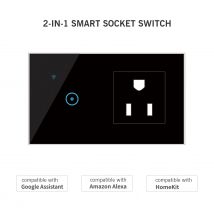 95-250V Wi-Fi Smart Wall Outlet mit 1 Gang Touch Lichtsc halter Smart Life App Remote Voice Touch Control für Alexa Google Home