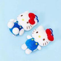 Echter Sanrio Hello Kitty süßer blauer Schlüsselanhänger Auto Schultasche Anhänger Kinder Plüschtiere Schlüsselanhänger Plüschtier Geburtstag Thanksgiving Geschenk