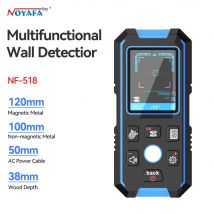 Noyafa Nf-518 Metalldetektor, Wandtyp mit LCD-Display, unterirdischer Kabeltracker, AC-Metallholzsucher für die Sicherheit von Bau