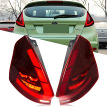 Luci posteriori a LED per Ford Fiesta MK7 MK7.5 V 2008-2020 Animazione di avvio Indicatori di direzione sequenziali Gruppo lampade posteriori rosse