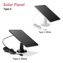 Pannello Solare Type-C 360 °   Caricatore Solare da Esterno con Staffa Rotante, Impermeabile IP67 e Resistente alle Intemperie per Telecamere di Sicurezza